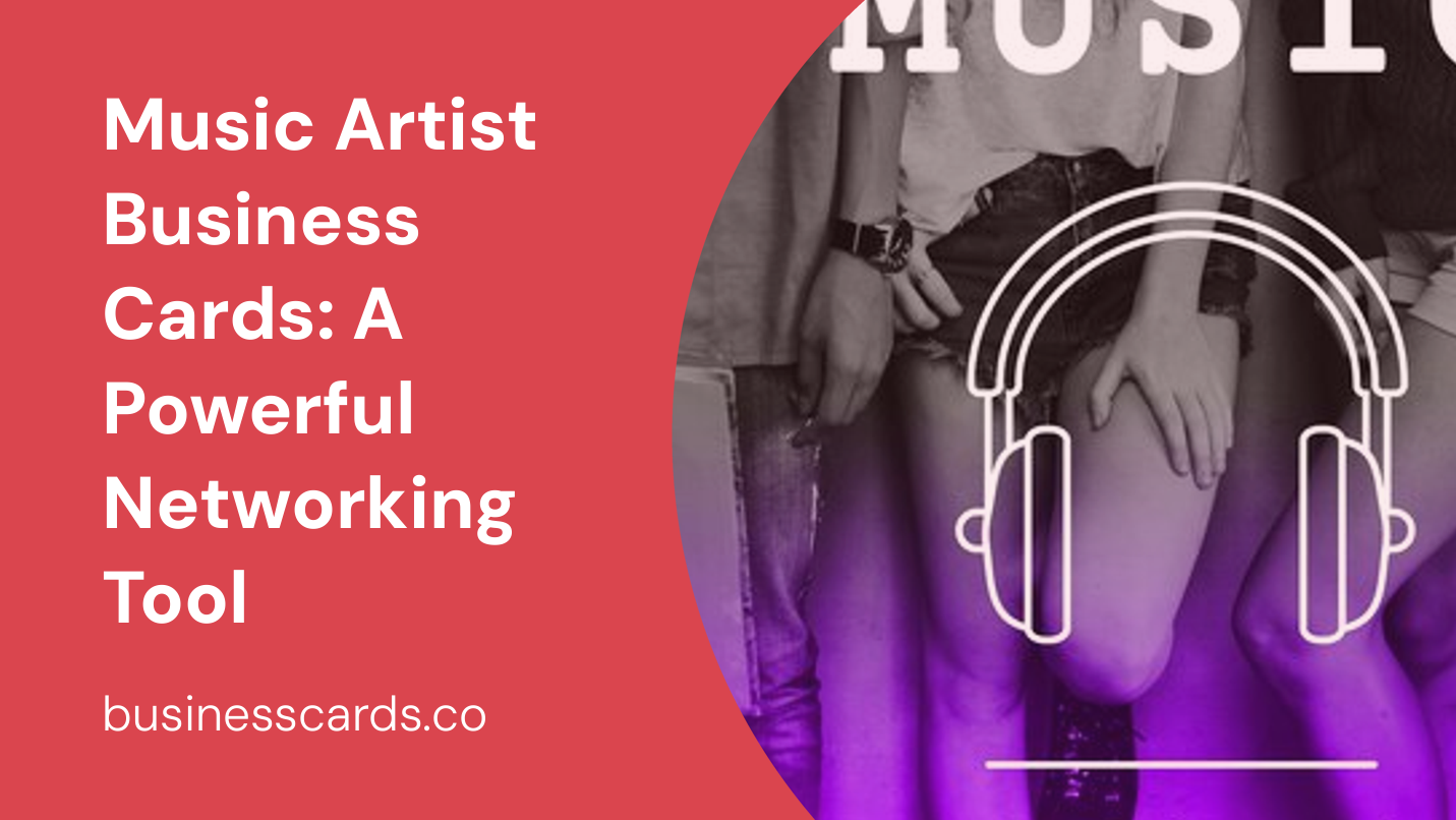 music artist business cards a powerful networking tool