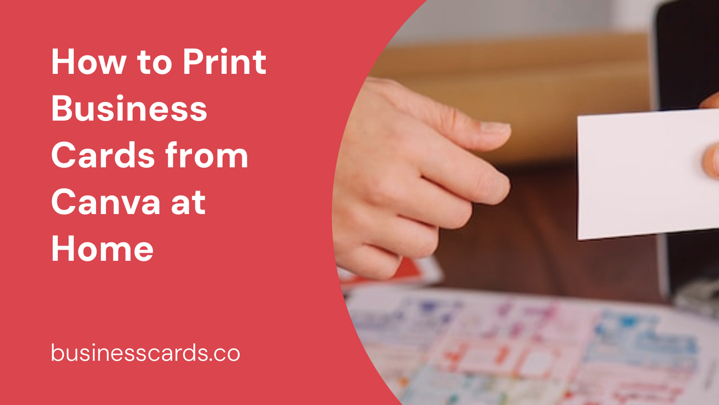 how to print business cards from canva at home