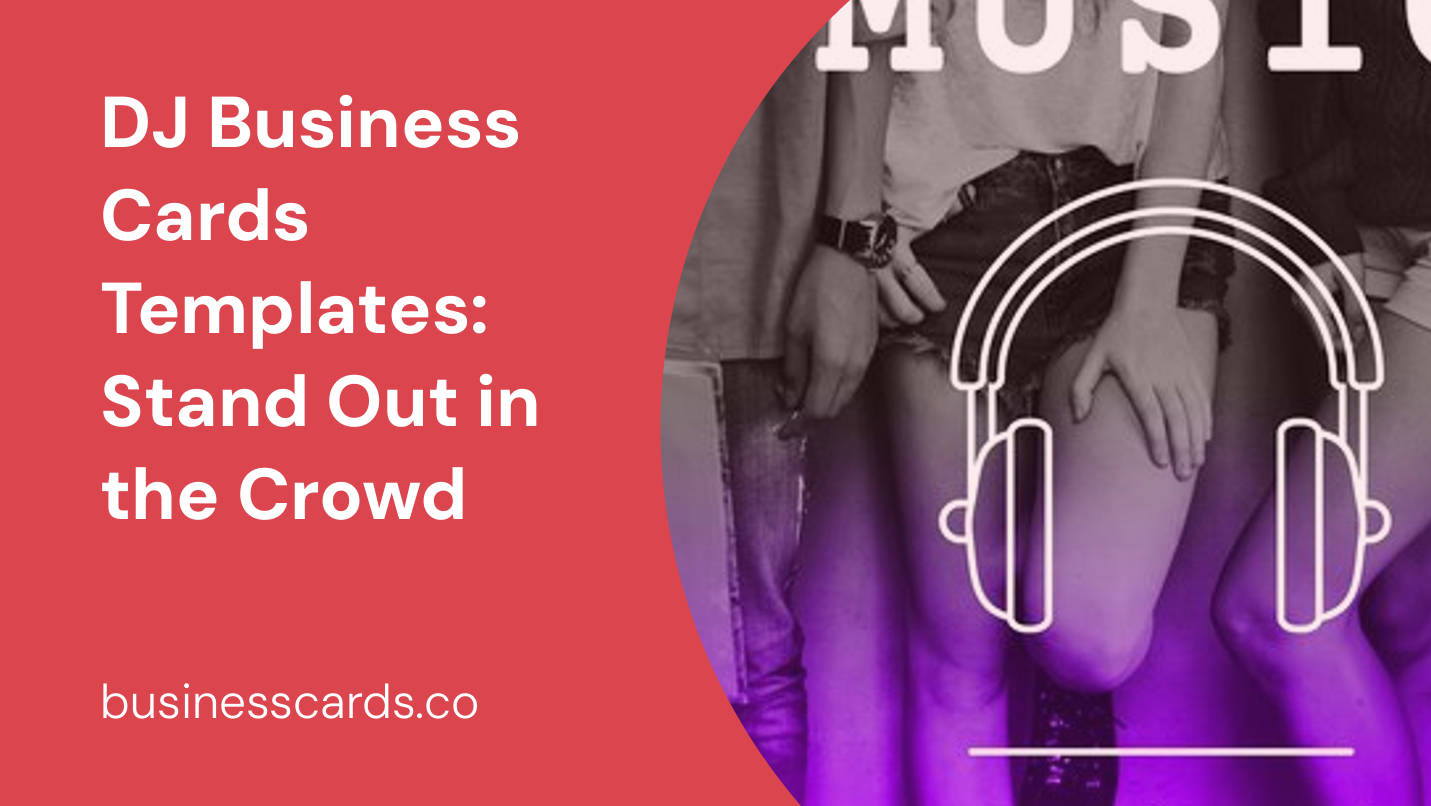 dj business cards templates stand out in the crowd