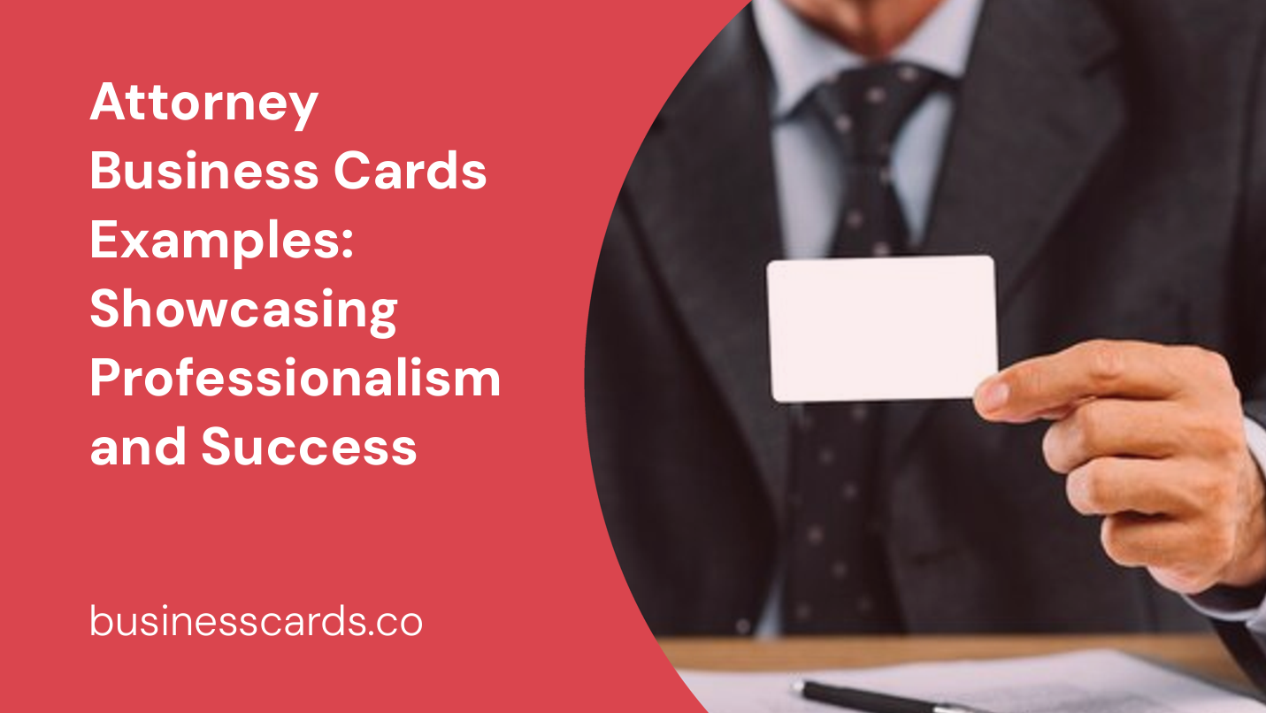 attorney business cards examples showcasing professionalism and success