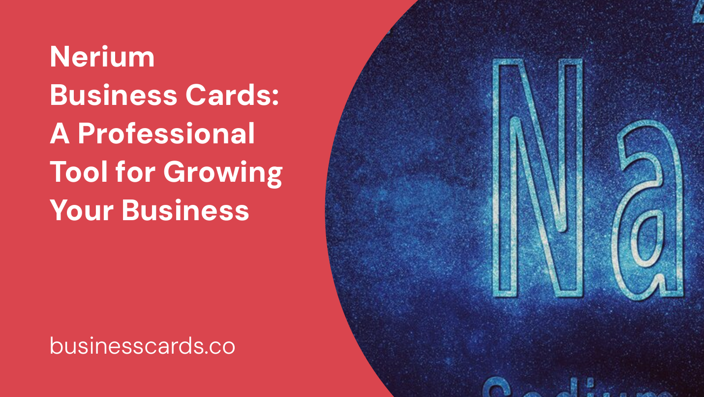 nerium business cards a professional tool for growing your business