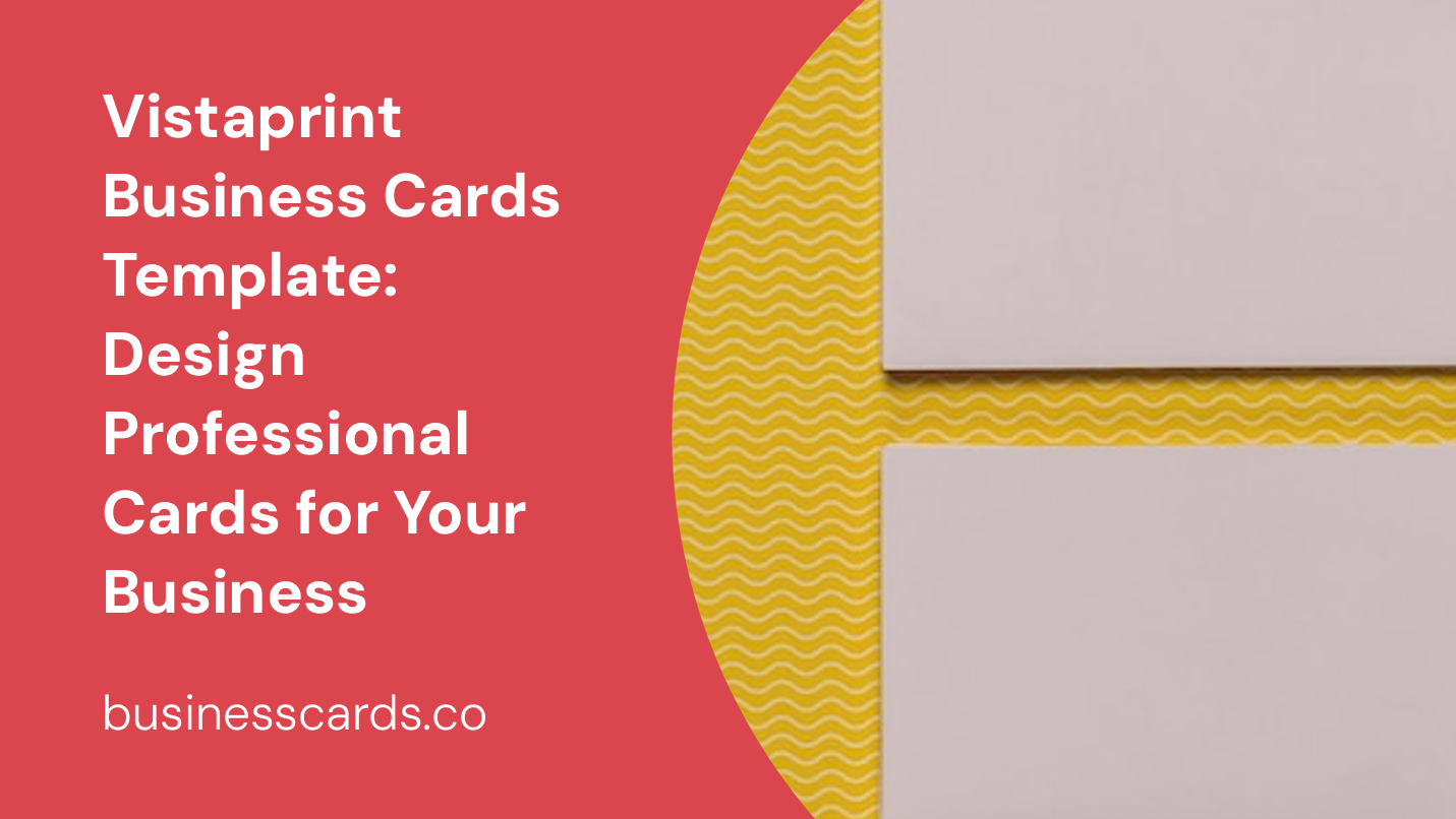 vistaprint business cards template design professional cards for your business