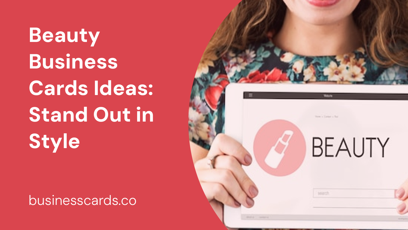 beauty business cards ideas stand out in style