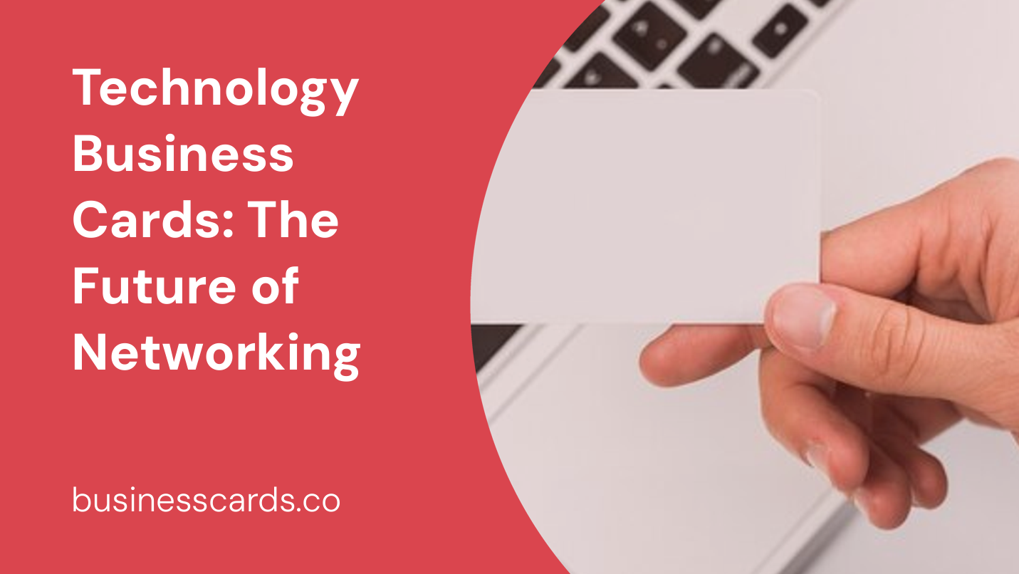 technology business cards the future of networking