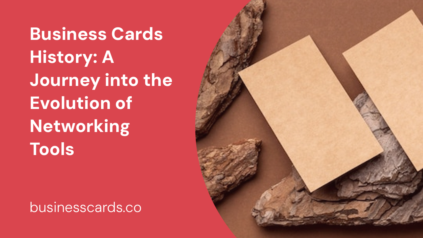 business cards history a journey into the evolution of networking tools