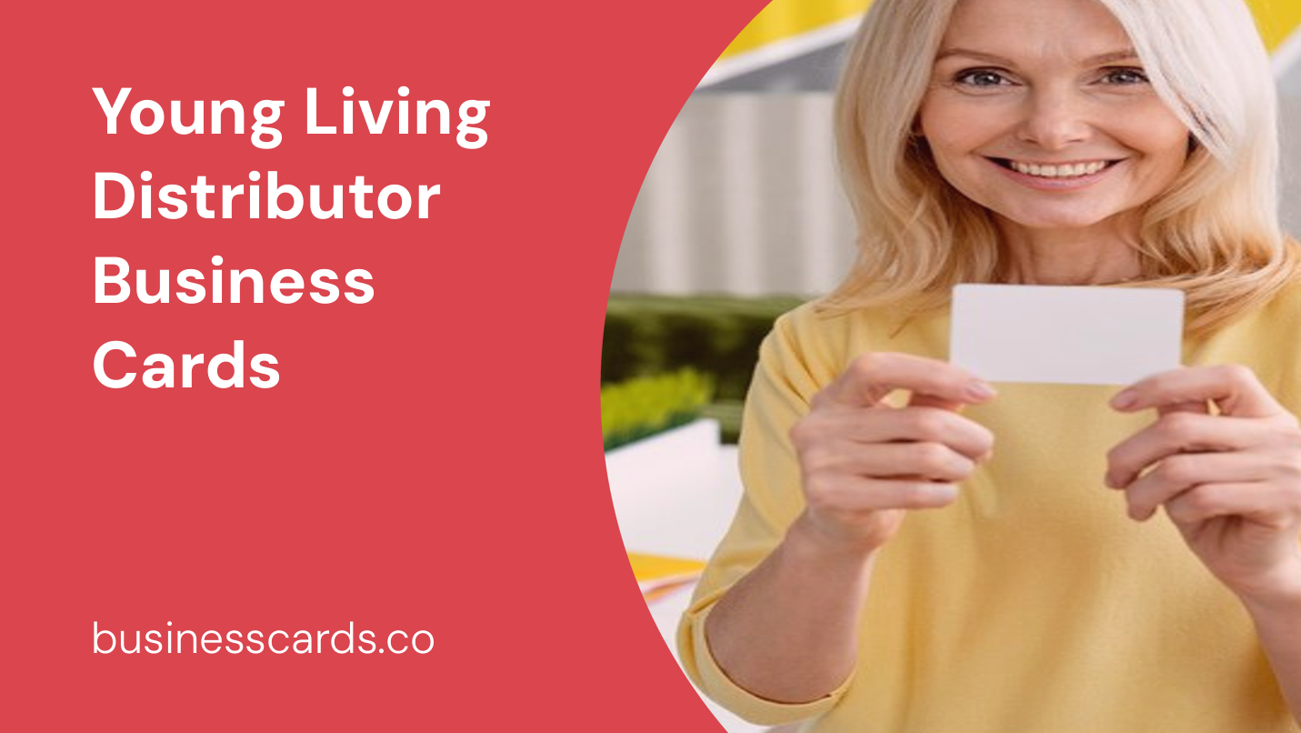 young living distributor business cards