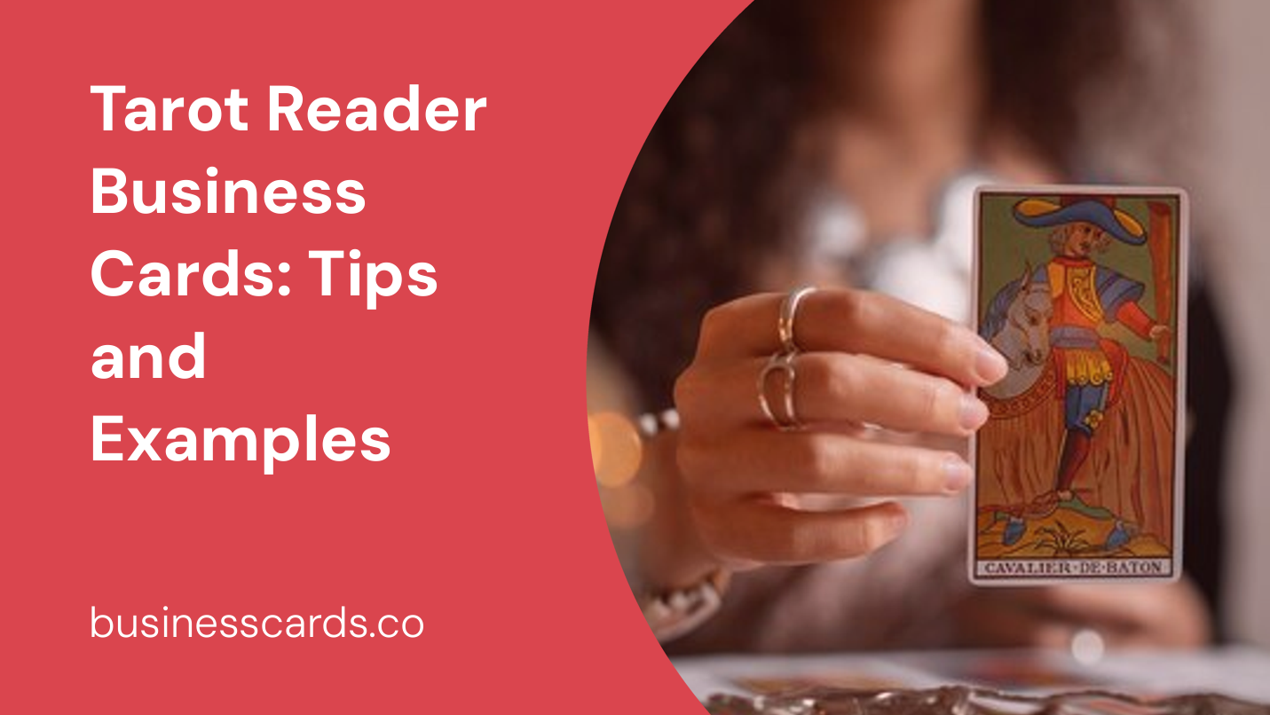 tarot reader business cards tips and examples