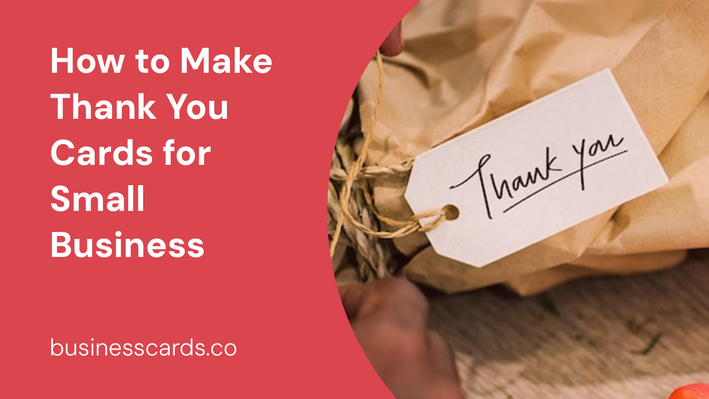 how to make thank you cards for small business