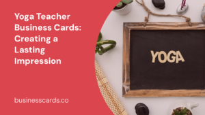 yoga teacher business cards creating a lasting impression