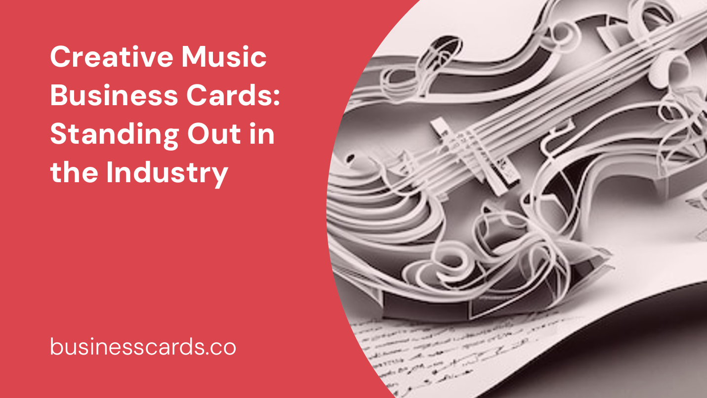creative music business cards standing out in the industry