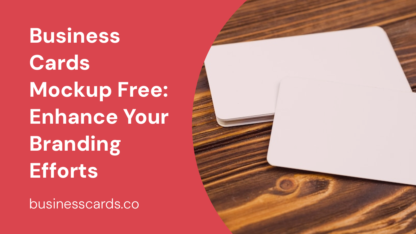 business cards mockup free enhance your branding efforts