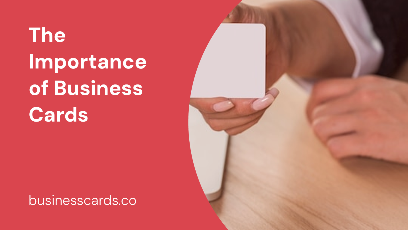 the importance of business cards