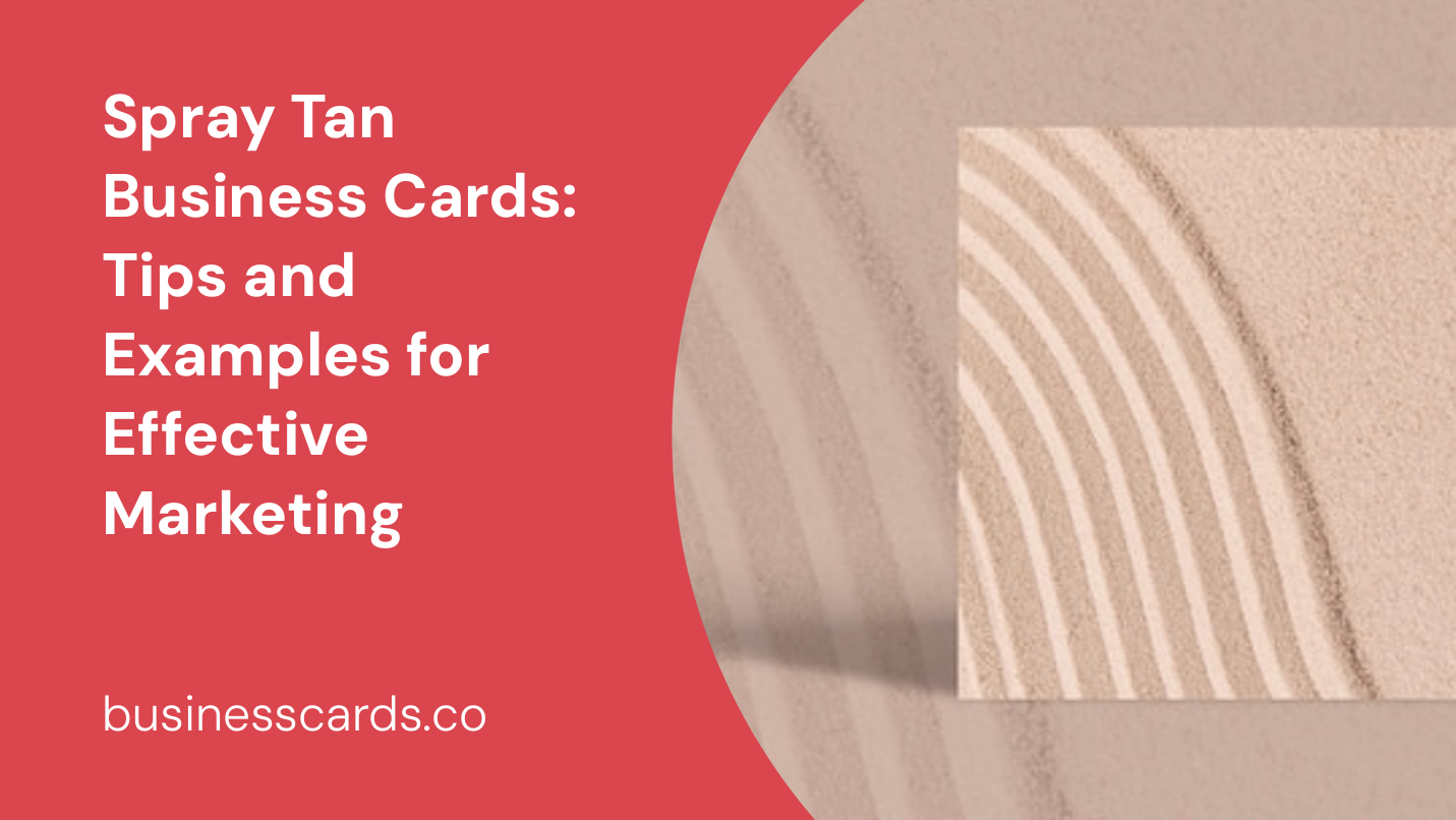 spray tan business cards tips and examples for effective marketing