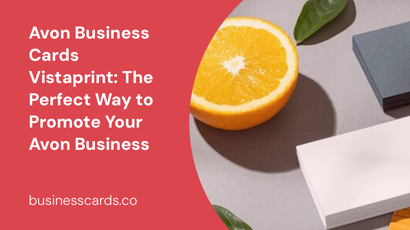 avon business cards vistaprint the perfect way to promote your avon business