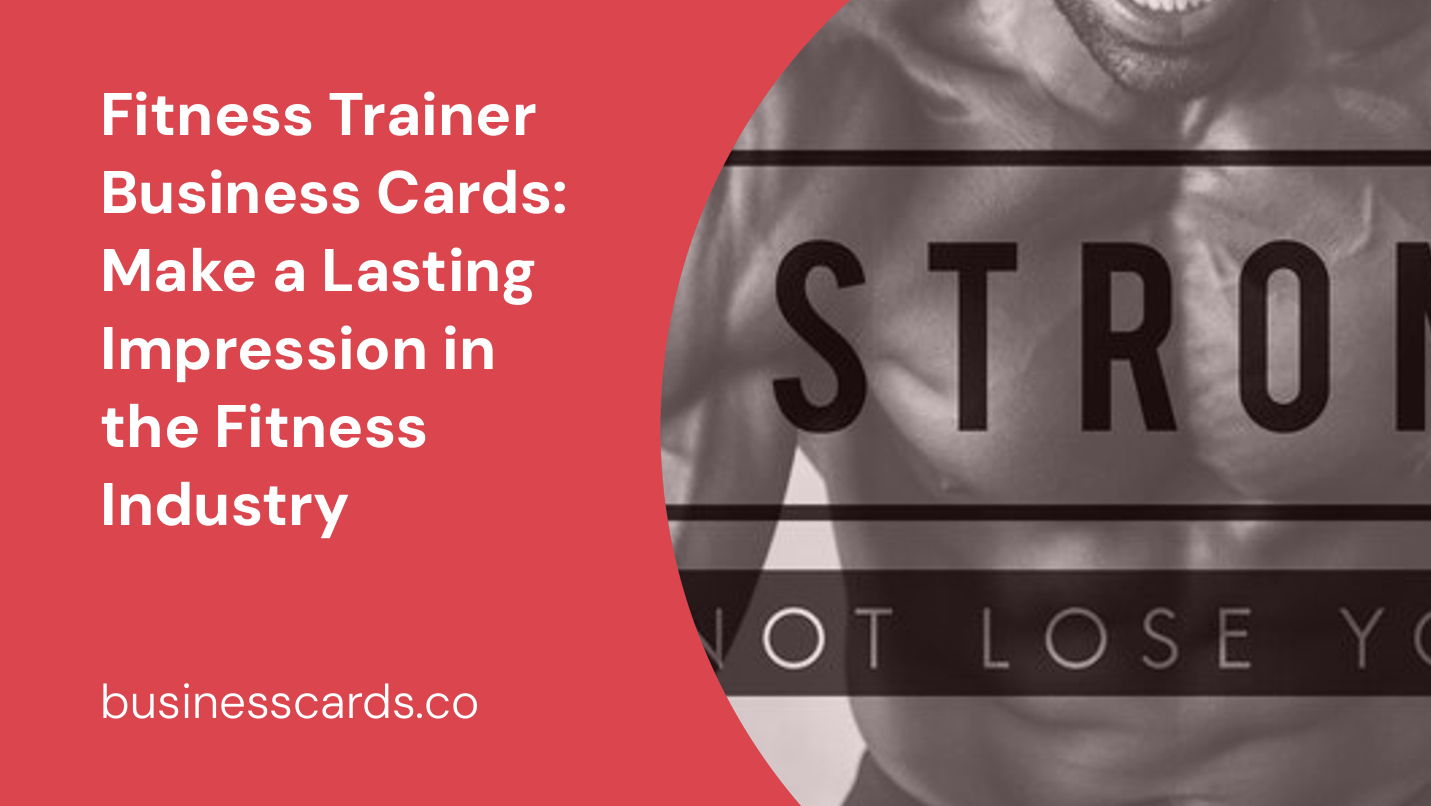 fitness trainer business cards make a lasting impression in the fitness industry