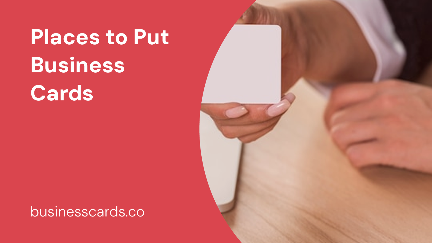 places to put business cards