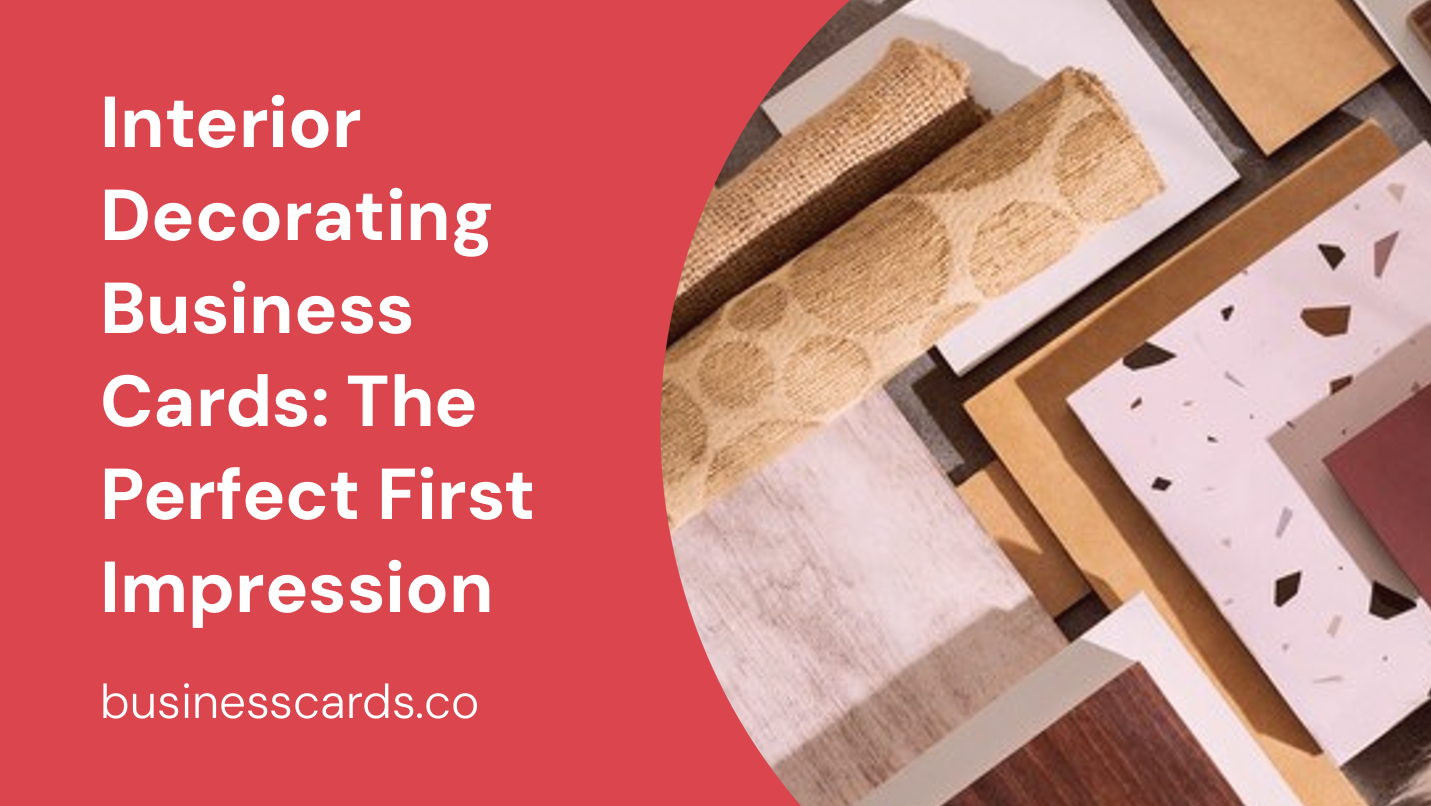 interior decorating business cards the perfect first impression