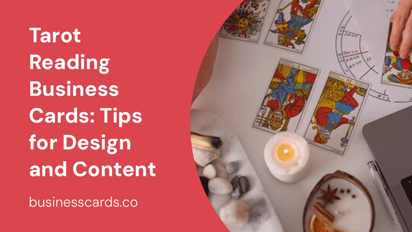 tarot reading business cards tips for design and content