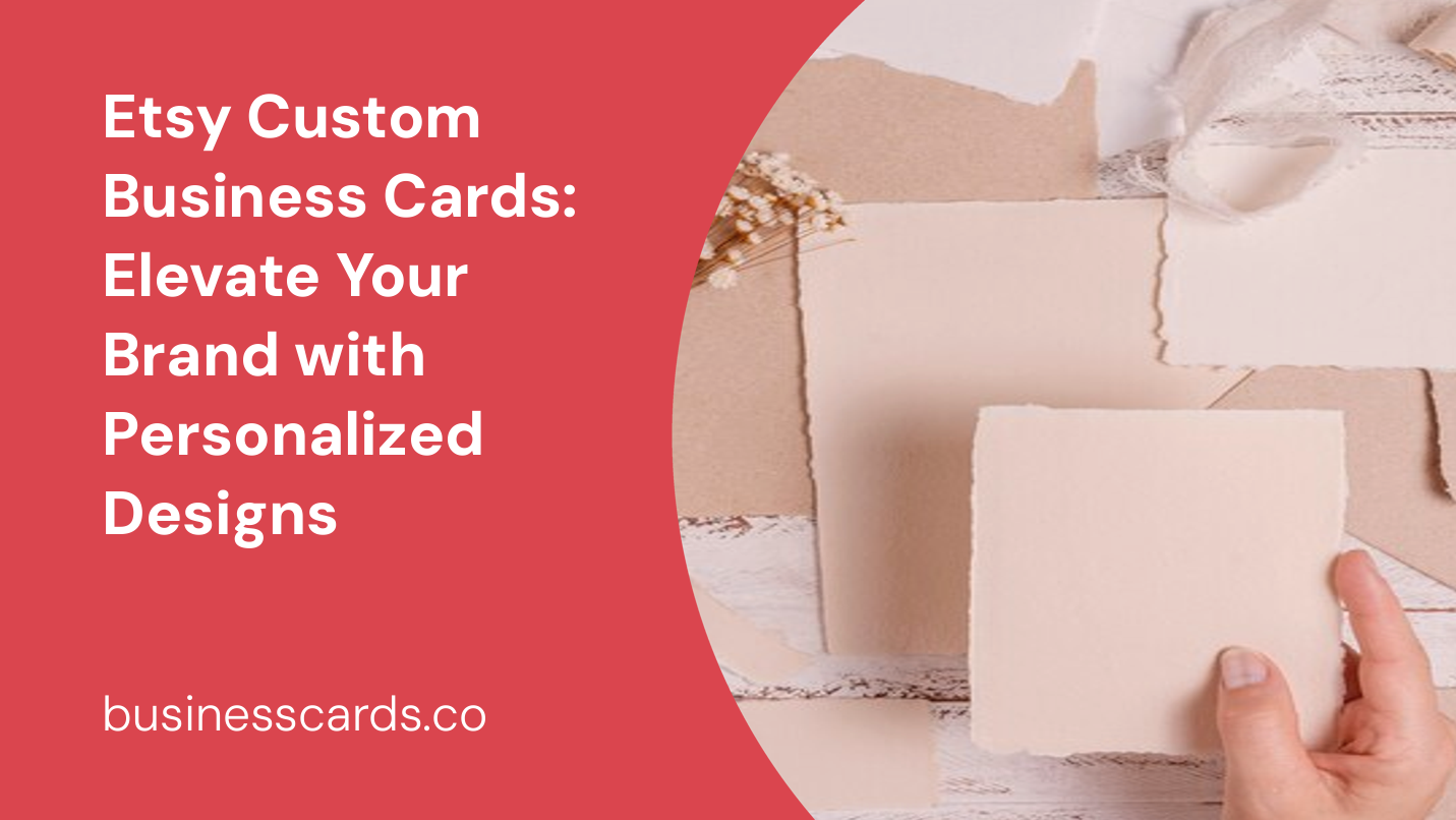etsy custom business cards elevate your brand with personalized designs