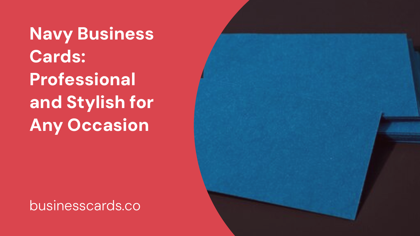 navy business cards professional and stylish for any occasion