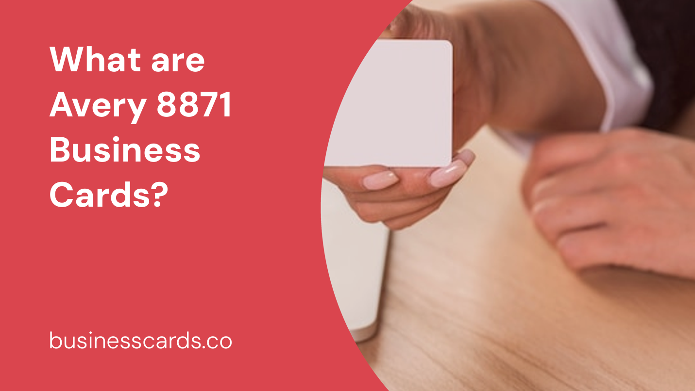 what are avery 8871 business cards 