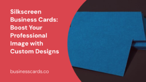 silkscreen business cards boost your professional image with custom designs