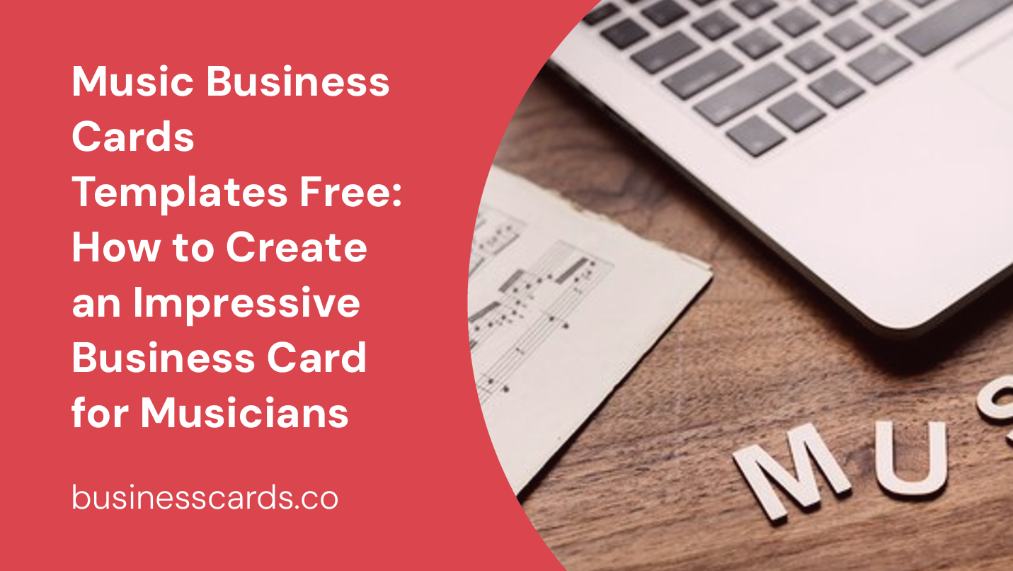music business cards templates free how to create an impressive business card for musicians