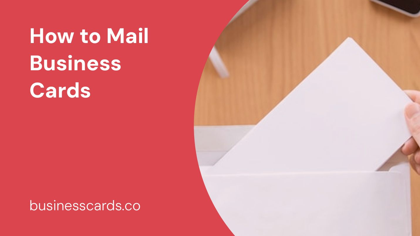 how to mail business cards