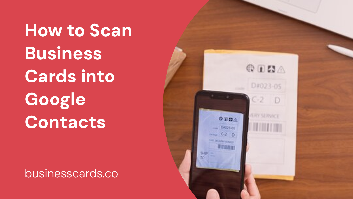 how to scan business cards into google contacts