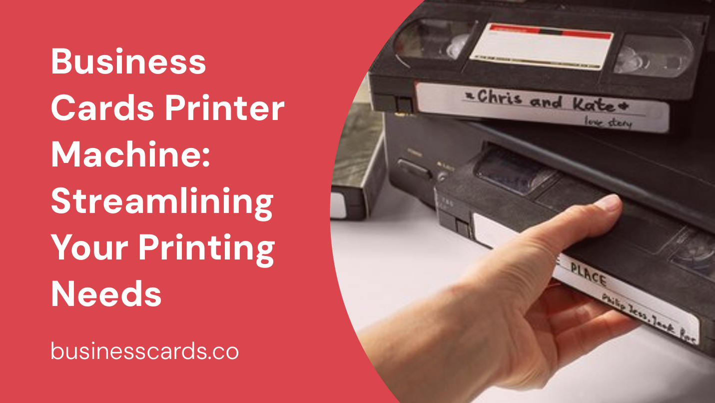 business cards printer machine streamlining your printing needs