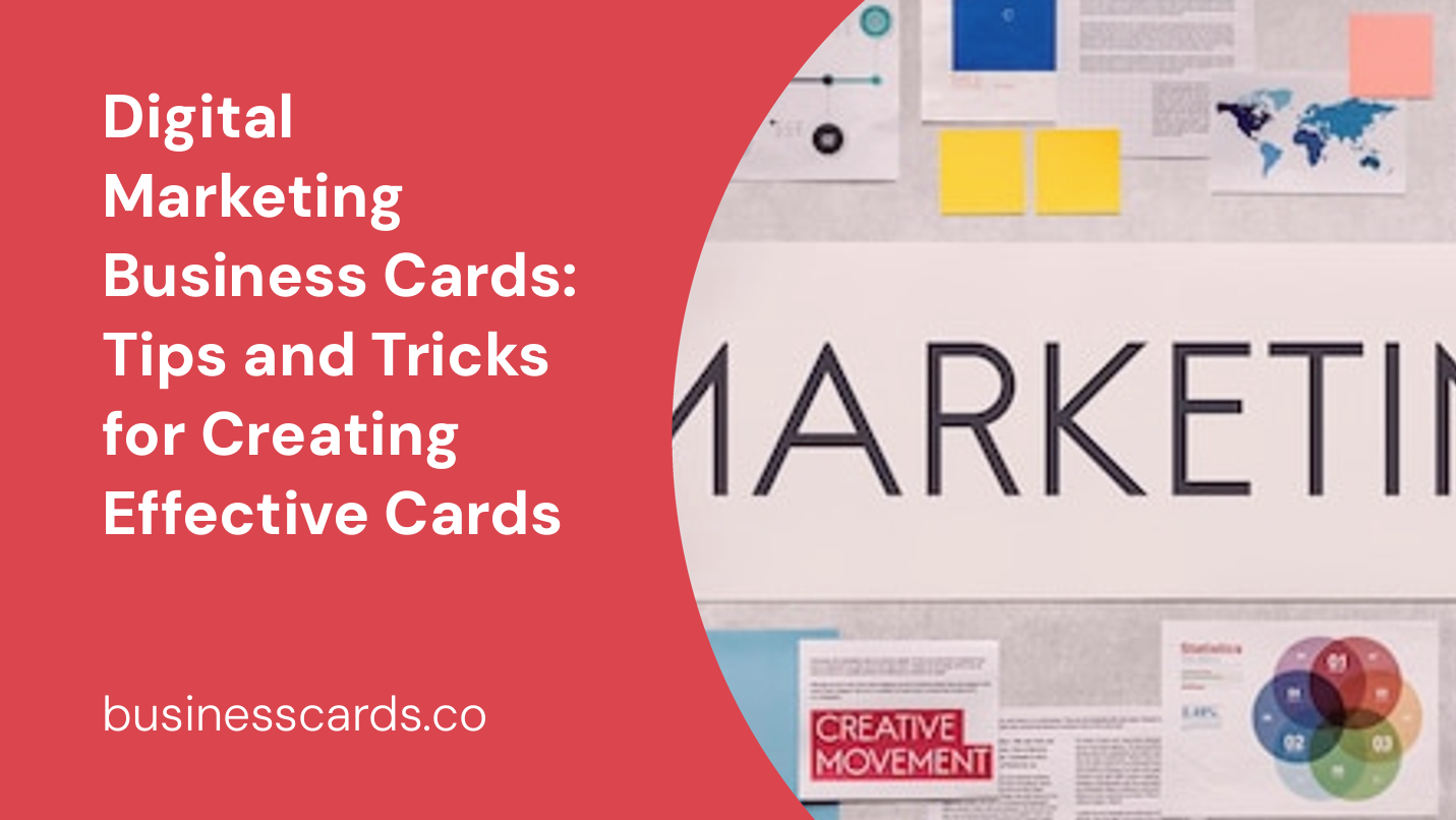 digital marketing business cards tips and tricks for creating effective cards