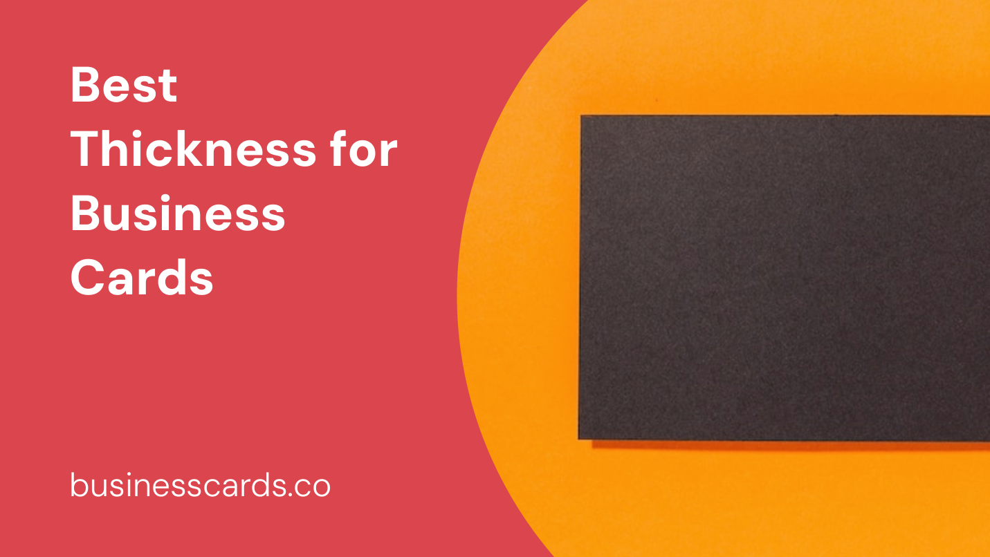 best thickness for business cards