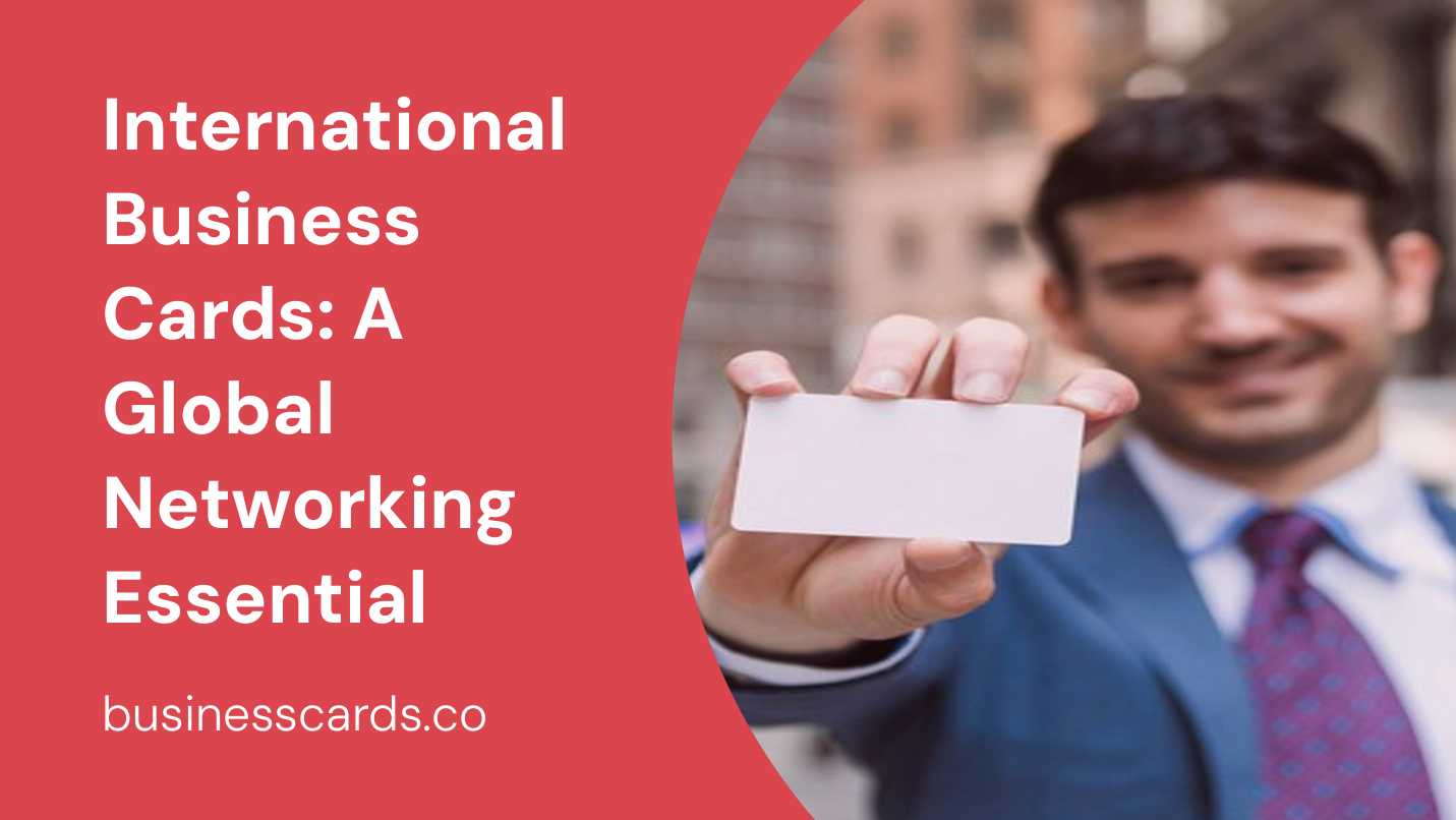 international business cards a global networking essential