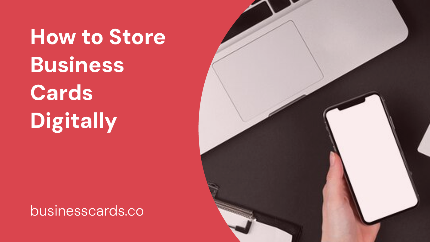how to store business cards digitally