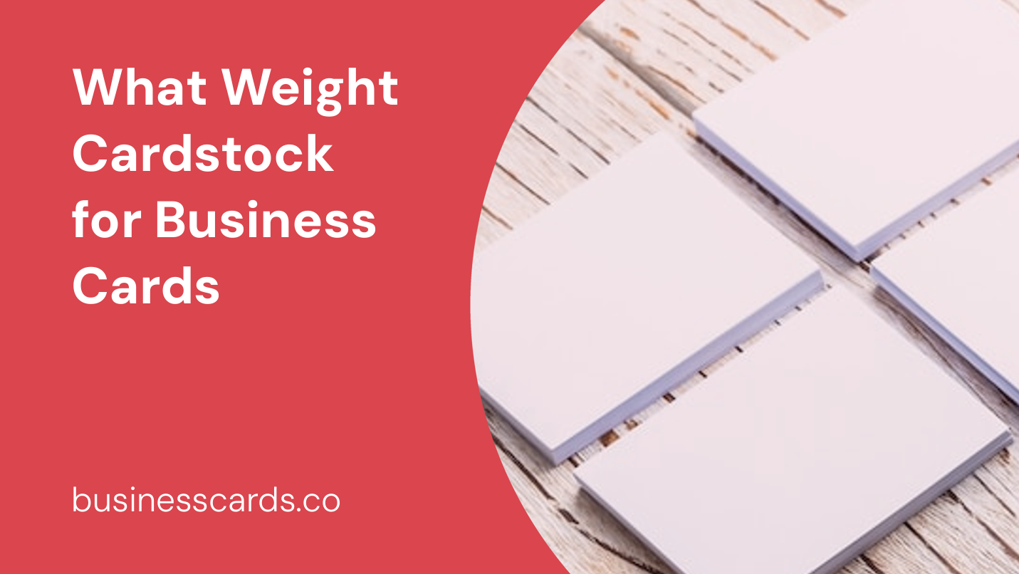 what weight cardstock for business cards