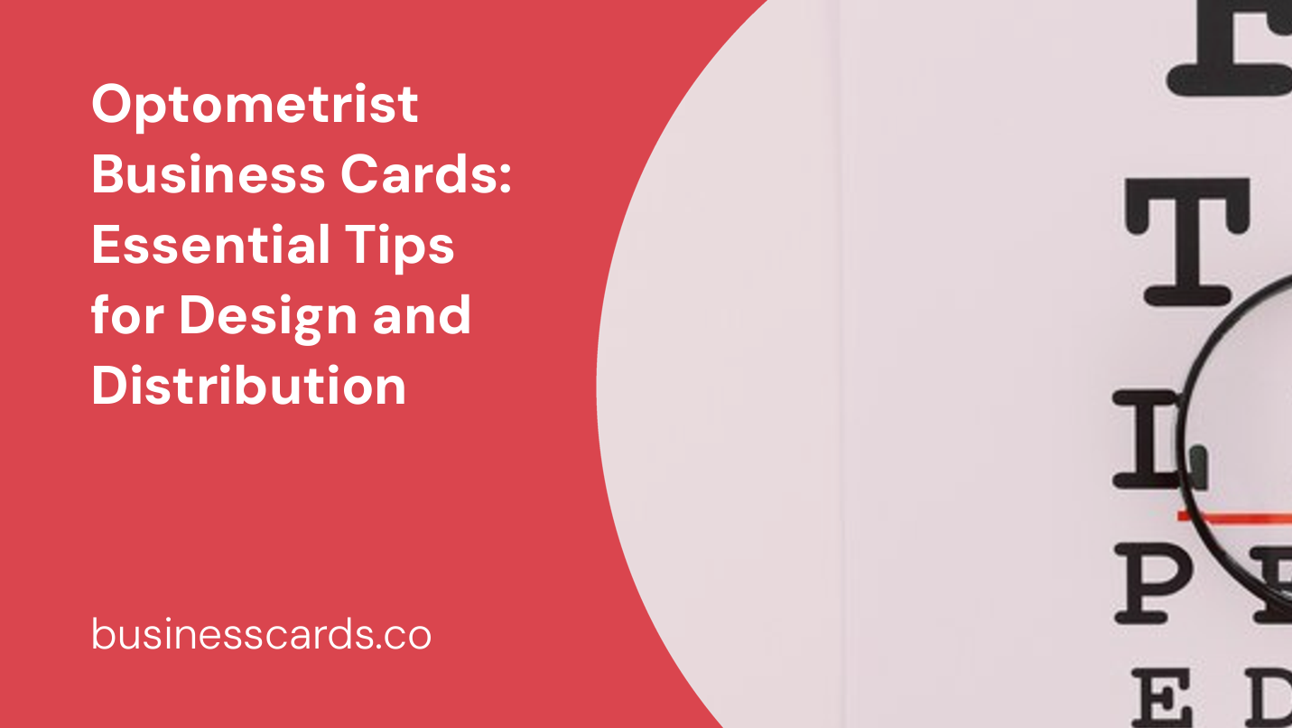 optometrist business cards essential tips for design and distribution