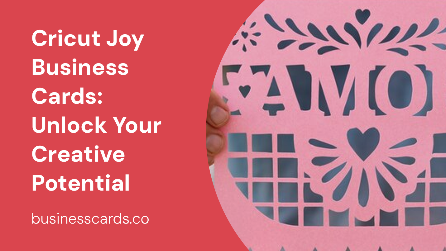 cricut joy business cards unlock your creative potential