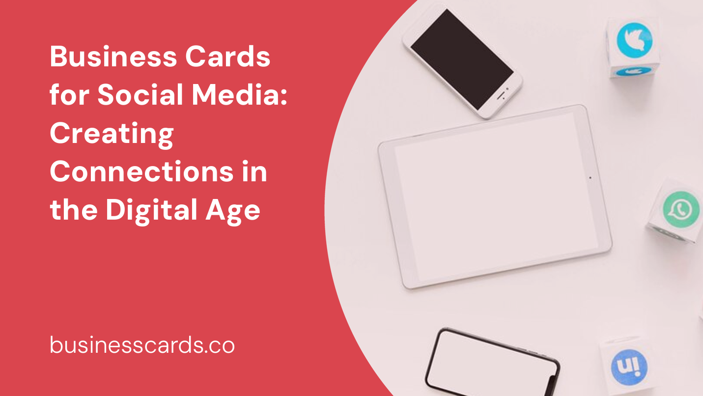 business cards for social media creating connections in the digital age