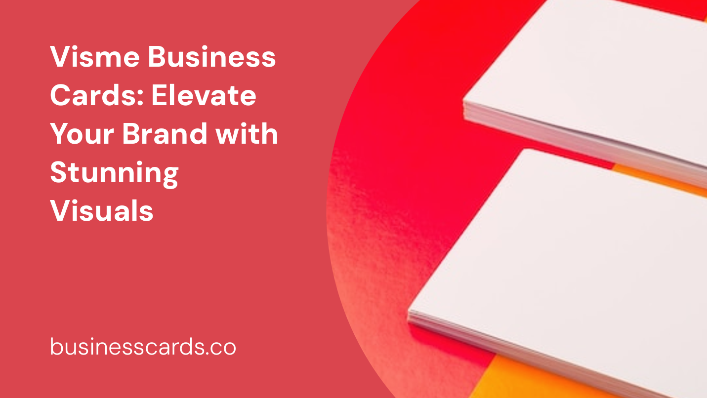 visme business cards elevate your brand with stunning visuals