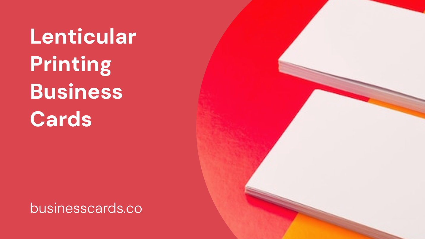 lenticular printing business cards