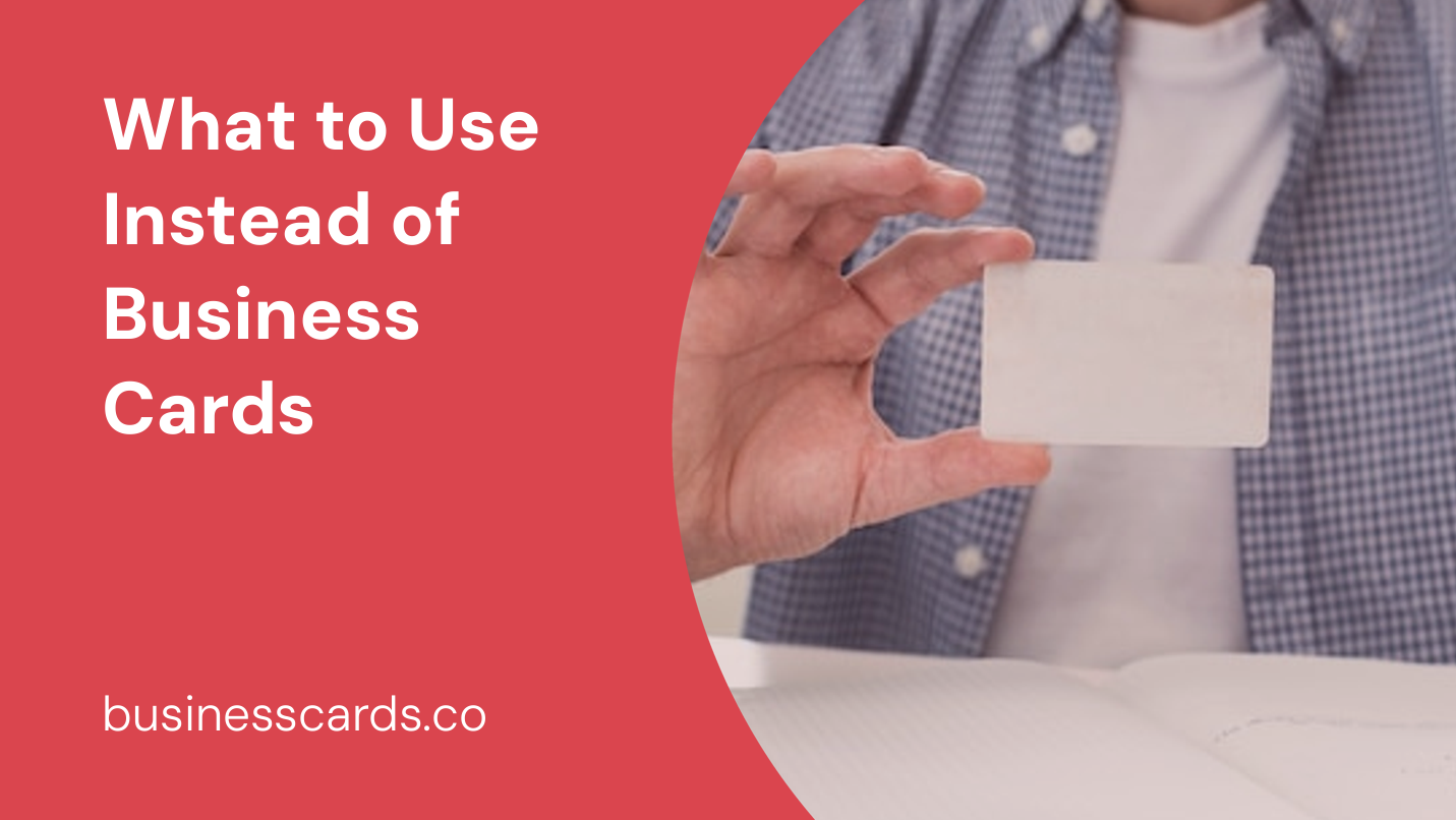 what to use instead of business cards