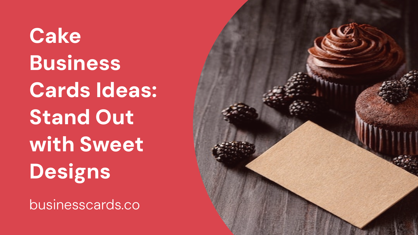 cake business cards ideas stand out with sweet designs