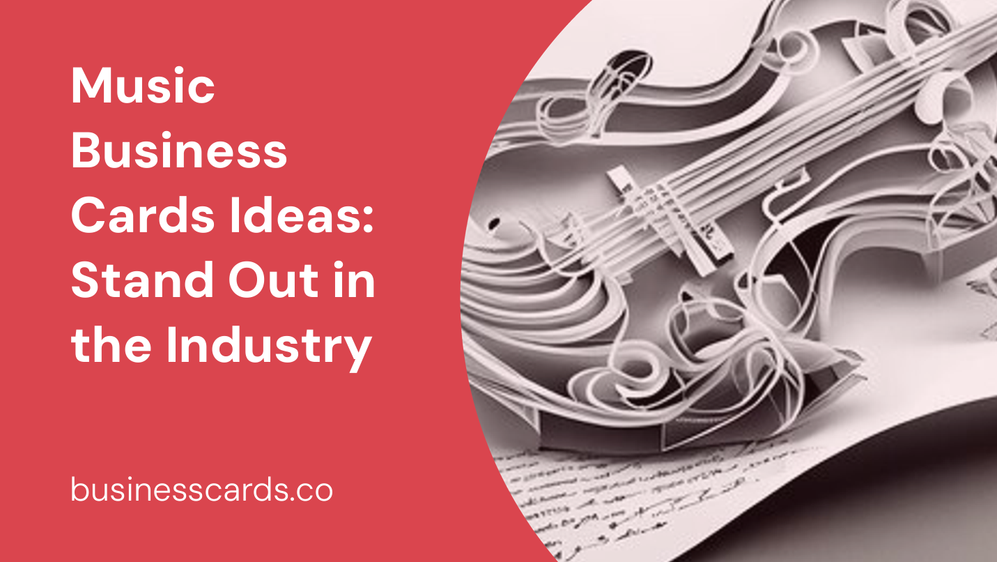 music business cards ideas stand out in the industry