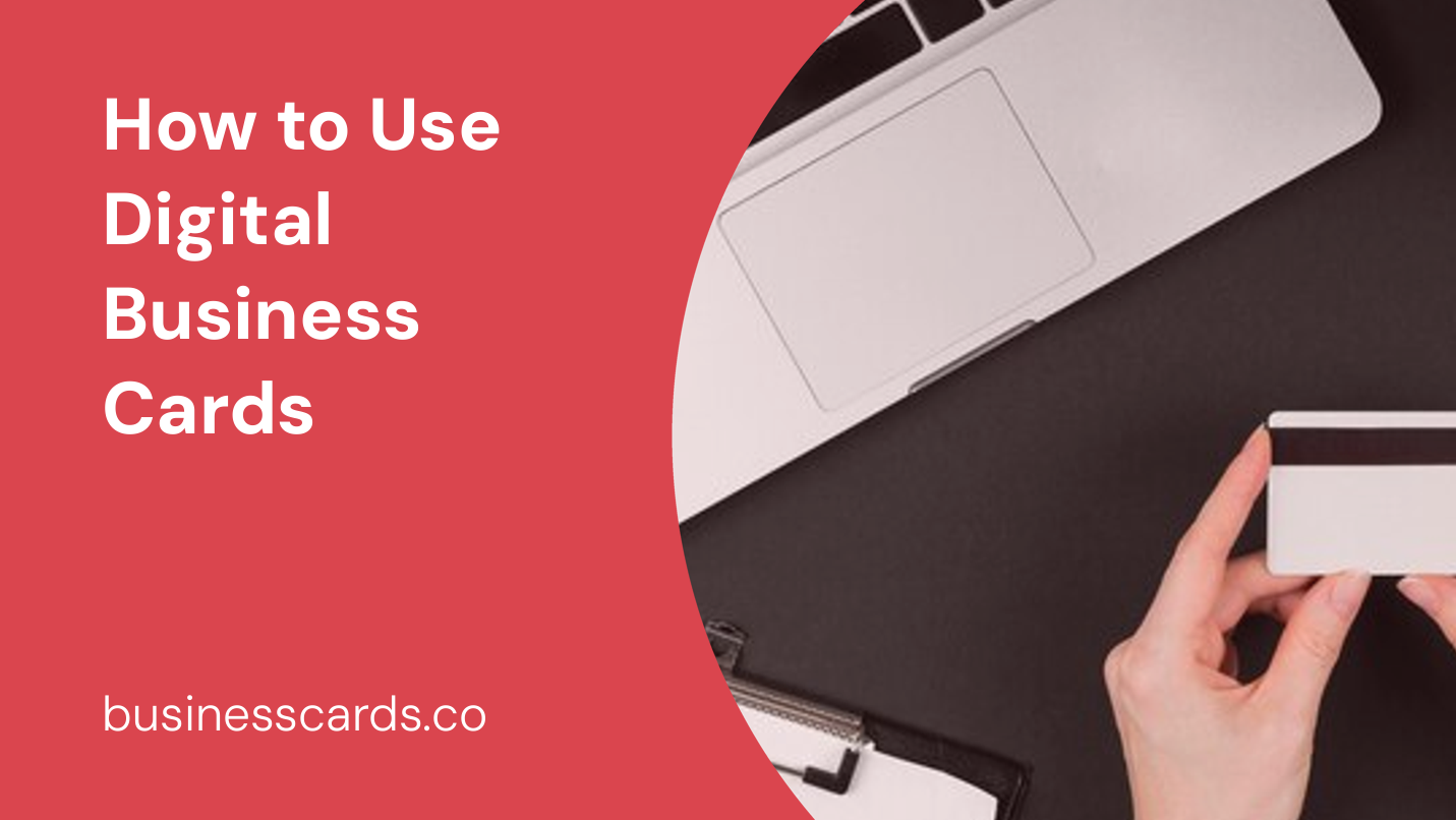 how to use digital business cards