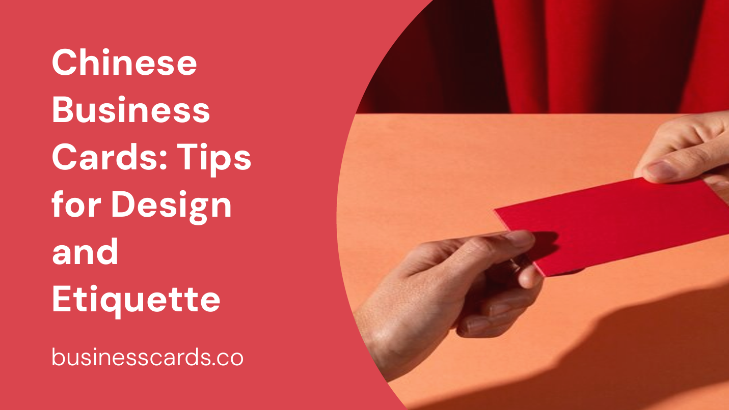 chinese business cards tips for design and etiquette