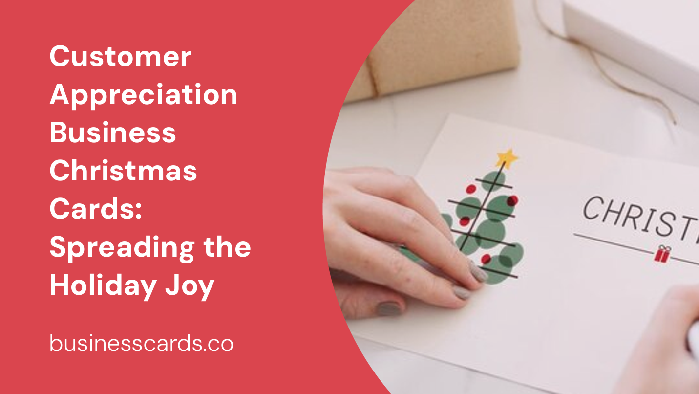 customer appreciation business christmas cards spreading the holiday joy