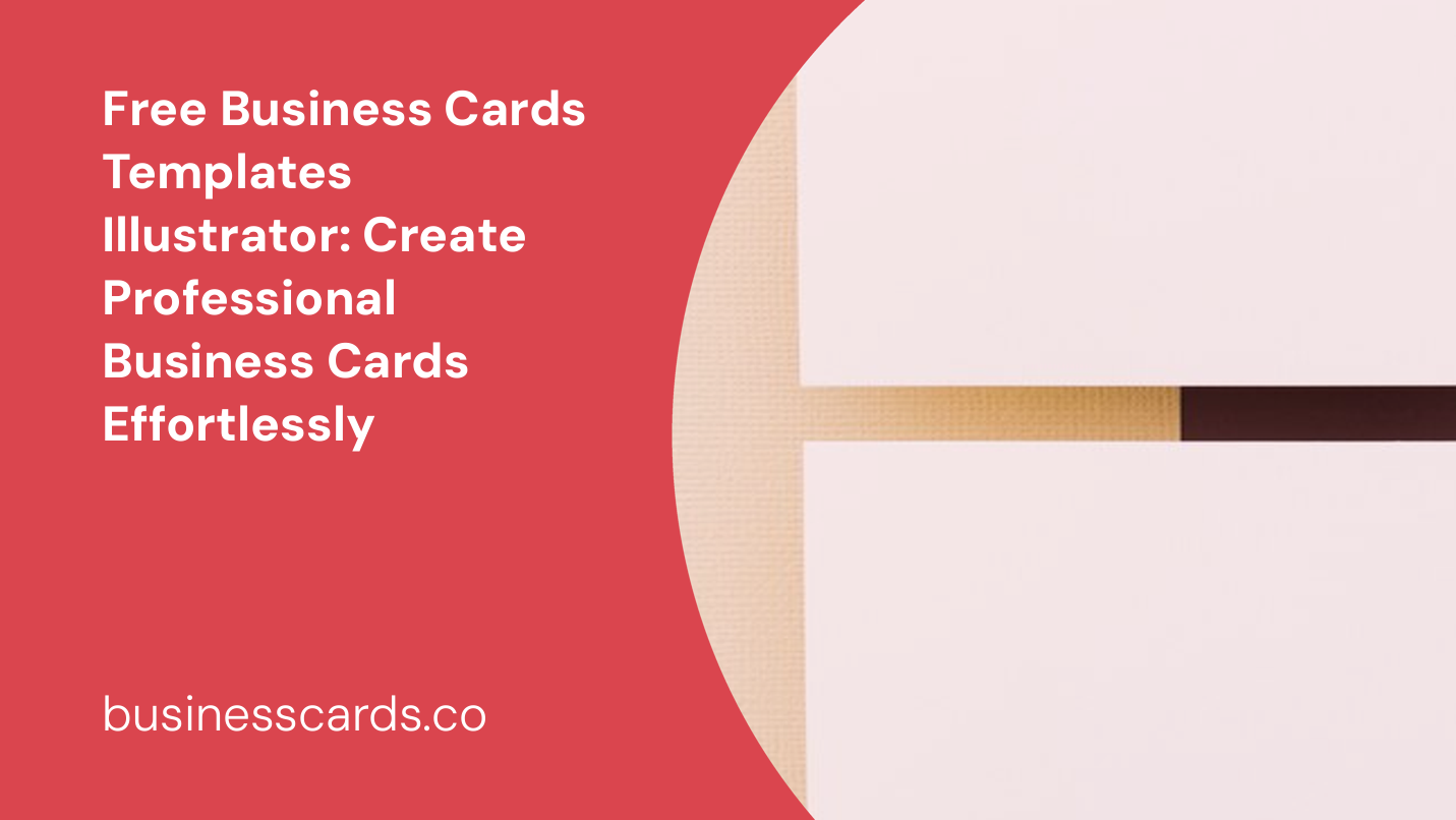 free business cards templates illustrator create professional business cards effortlessly