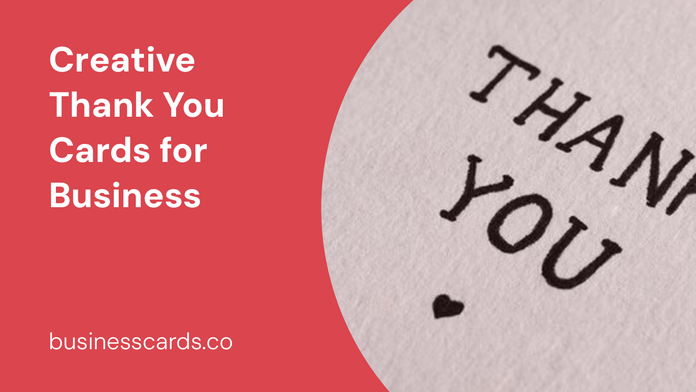 creative thank you cards for business