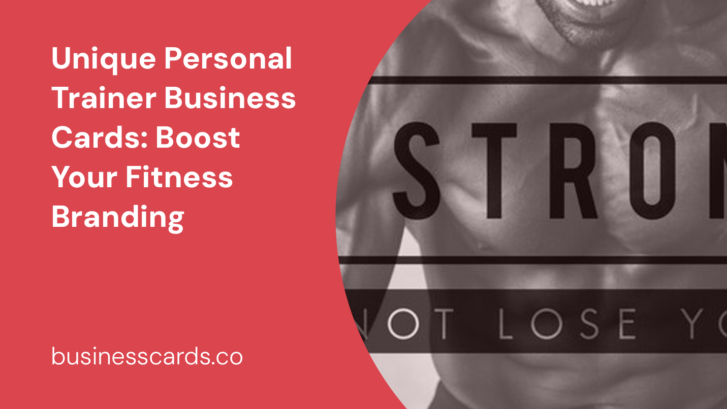 unique personal trainer business cards boost your fitness branding