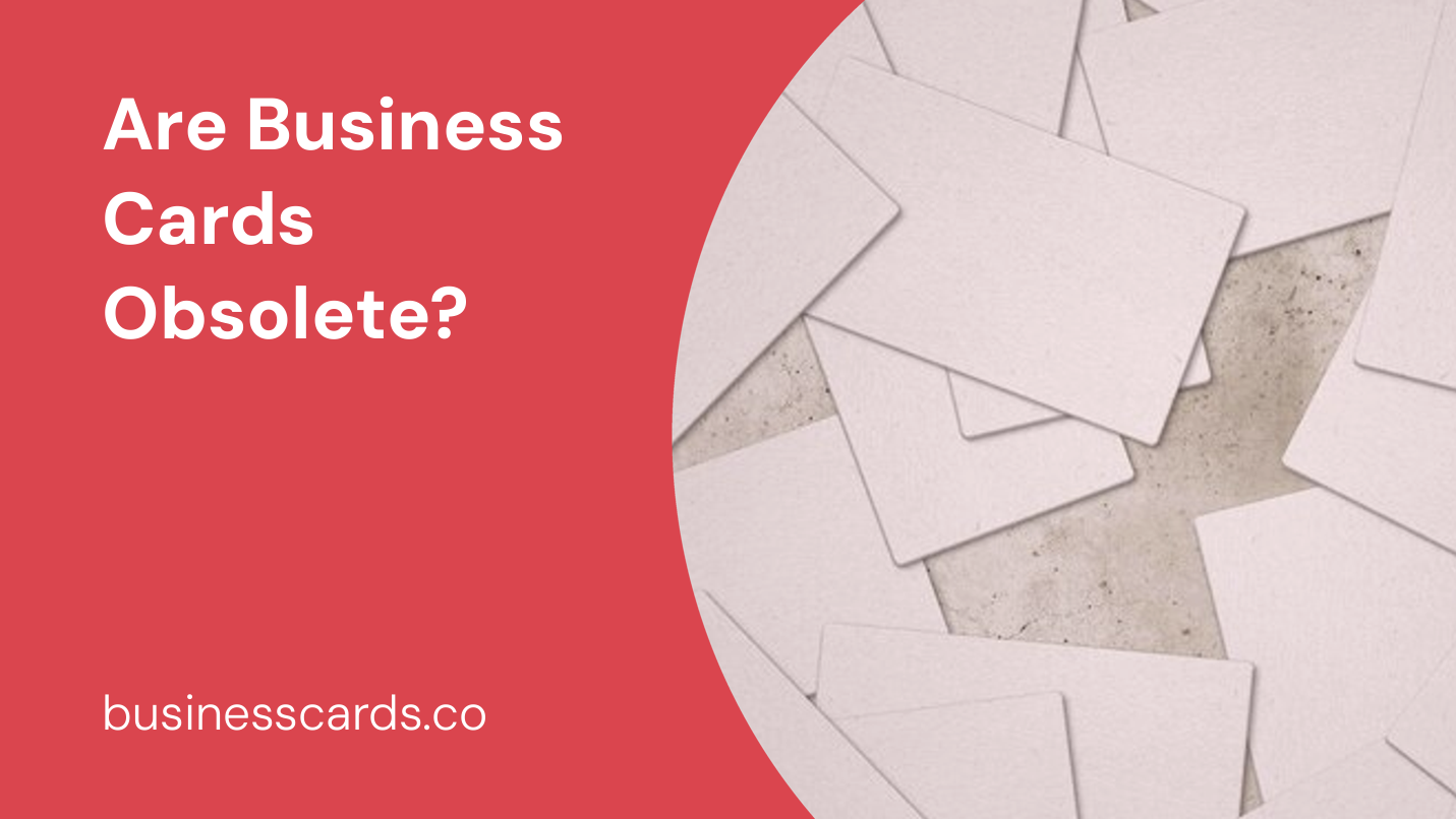 are business cards obsolete 